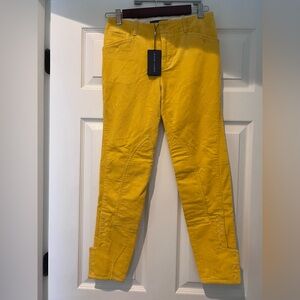 Ralph Lauren Corduroy Yellow Ankle Pants - Size 2